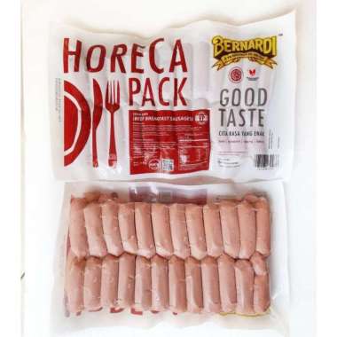 SOSIS SAPI BERNARDI BEEF BREAKFAST VP HORECA PACK 1KG ISI 48PCS