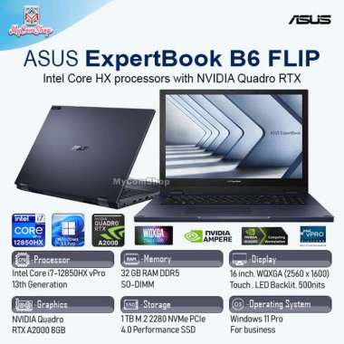 ASUS EXPERTBOOK B6 FLIP B6602F i7-12850HX 32GB 1TB RTX A2000 8GB 16"