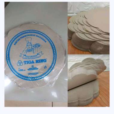 Kertas Nasi Bunga / Tatakan Alas Makan Piring Rotan Bentuk Bunga