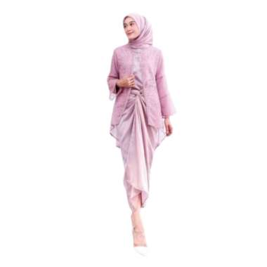 One Set Clarisa Kebaya Wanita Setelan Rok Lilit Baju Kondangan Wanita ROSE