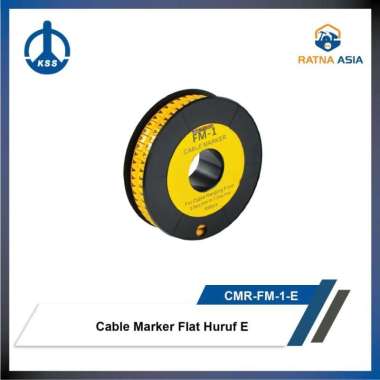 Kabel Marker KSS Cable Marker Huruf E per Roll