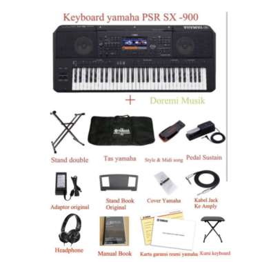 Paket Keyboard yamaha PSR SX-900 Multivariasi Multicolor