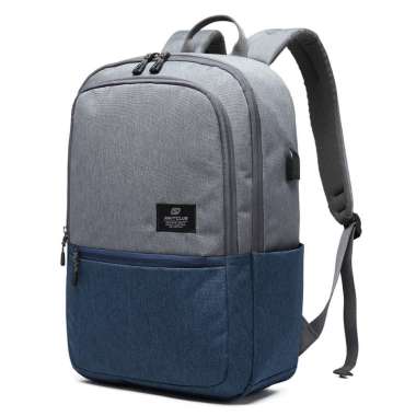 Navy Club Tas Ransel Laptop Up To 15 Inch - Backpack Daypack - Tas Pria Tas Wanita HAG Grey