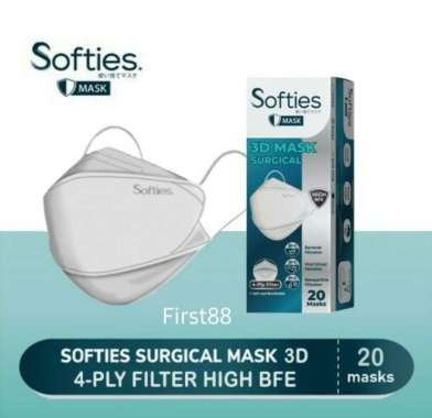 SOFTIES MASKER 3D MASK SURGICAL 20'S