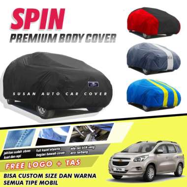 Premium Body Cover Mobil Spin sarung mobil spin chevrolet anti air Merah