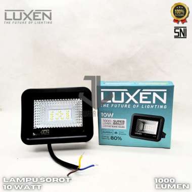 LUXEN LAMPU SOROT MURAH AURRA 10W 20W 30W 50W 100W 200WATT - PUTIH 20 WATT
