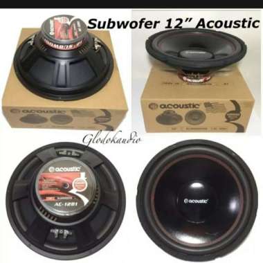 Subwoofer Acoustic Ac-1281 12Inch Double Coil Termurah