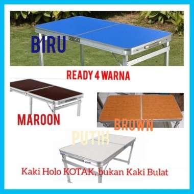 Termurah!!!!! Meja Lipat Portable / Meja Lipat Koper Hpl / Meja Lipat maroon