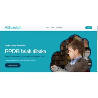 Aplikasi software pendaaftaran PPDB Sekolah/yayasan custom fitur
