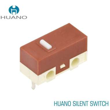HUANO Silent Micro Switch Mouse - Tombol Klik 3 Pin