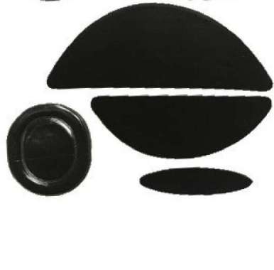 Mouse Feet Glide Logitech G400 / G400S / MX518 Hitam Hitam
