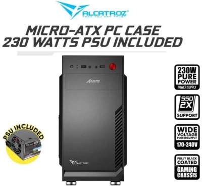 Alcatroz Azzura Neo 2 Micro-ATX PC Case Merah