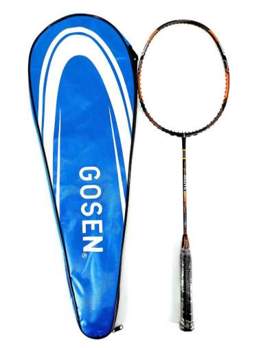 Gosen Roots Beat X50 (Black-Orange) Raket Badminton