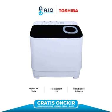 TOSHIBA - MESIN CUCI 2 TABUNG 8 KG - VH-H85MN PROMO GRATIS ONGKIR