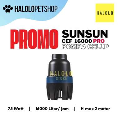 PROMO Sunsun CEF 16000 PRO Pompa Celup Kolam 16000 Liter Hemat Listrik