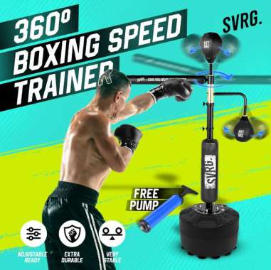 SVRG Boxing Speed Trainer 360° – Samsak Berdiri (Sparbar) Spinning Bar / Reflect Bar untuk Latihan T