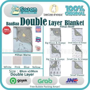 Baabaasheepz Blanket / Selimut Baba / Selimut Bayi Blanket Chef-Cream