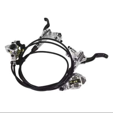 REM HIDROLIK SET SEPEDA LIPAT/MTB ZOOM (1 PASANG) Silver