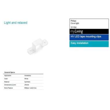 Philips 31164 Tape Clip DLI LED Strip White