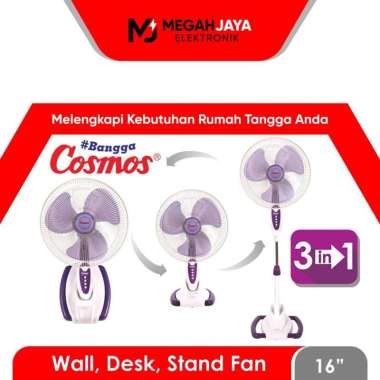 COSMOS 3 IN 1 STAND FAN , DESK FAN , WALL FAN / KIPAS ANGIN 16SO33