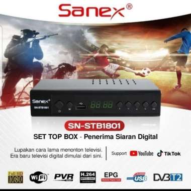 Set Top Box DVB-T2 / STB TV Digital SANEX Garansi Resmi 1TH STB HDMI