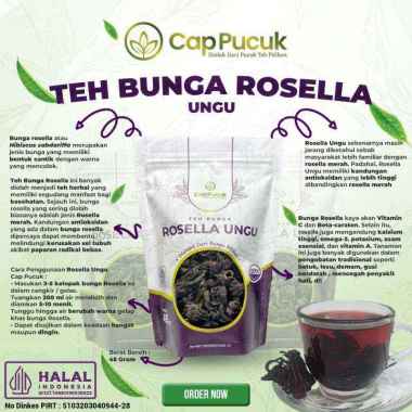 TEH BUNGA ROSELLA UNGU CAP PUCUK