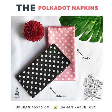Serbet Katun Serbet Fotografi Serbet Polkadot Furoshiki Hitam