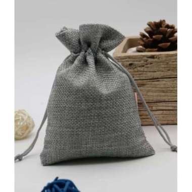Tas serut mini goni Pouch Goni Abu abu
