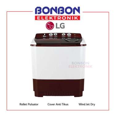 LG Mesin Cuci 2 Tabung 16kg P1600RTB / P1600 RTB