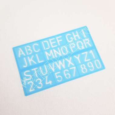 Penggaris Sablon Mal Huruf / Angka Mal Abjad Butterfly 280