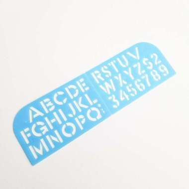 Penggaris Sablon Mal Huruf / Angka Mal Abjad Butterfly 490