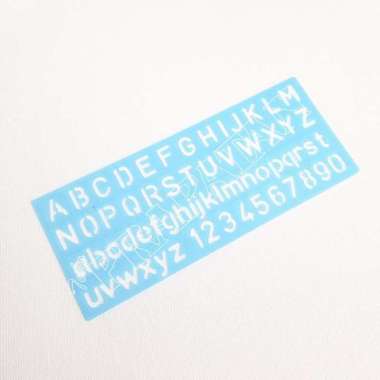 Penggaris Sablon Mal Huruf / Angka Mal Abjad Butterfly 270