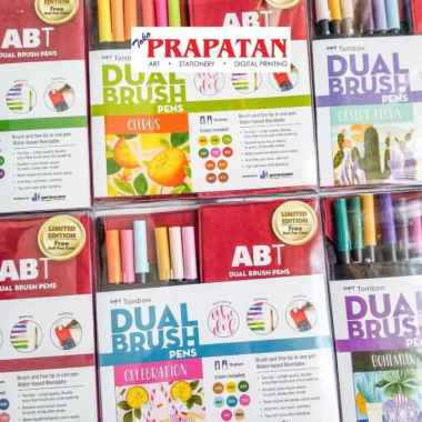 Tombow ABT Dual Brush Pen Limited Edition Free Roll Pen Case Citrus