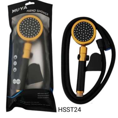Hand Shower Set Kamar Mandi Merk Muya black gold