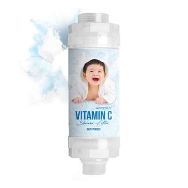 waterplus+ - Vitamin C Shower Filter (Baby Powder) - VCF-111-BP