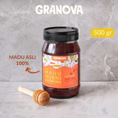100% Pure Raw Multiflora Honey | Madu Murni Multiflora Granova - Sehat, Natural (Madu Asli 100%) 500