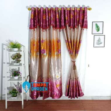 Gorden Blackout Gorden Jendela Gorden Pintu Motif Fantastic 3 Tulip