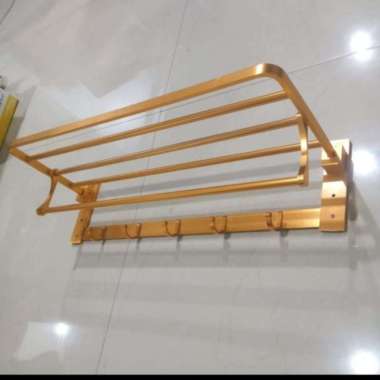 Rak Handuk Gantungan Handuk Lipat Gold Dan Rose Gold GOLD