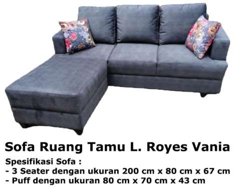 Sofa Ruang Tamu L. Royes Vania Kota Pekanbaru