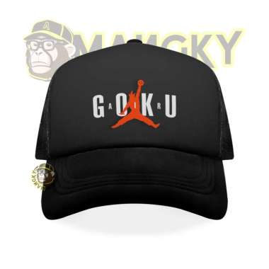 Topi Trucker Air Goku | Topi Trucker Slang | Mangky Apparel | Topi Trucker | Topi Jaring | Topi Cust