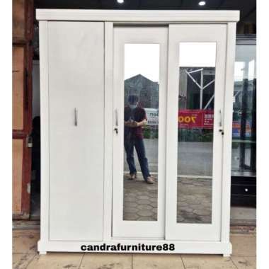 lemari pakaian 3 pintu sliding hijab standar/candrafurniture88