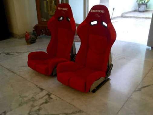 Racing Seat Bride Lowmax Red Carbon Black