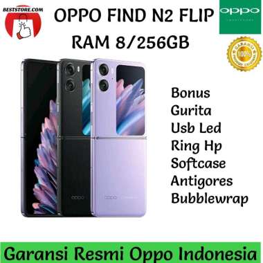 OPPO FIND N2 FLIP RAM 8/256GB GARANSI RESMI OPPO INDONESIA ungu