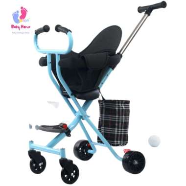 Kereta Dorong Bayi Two-Way Stroller Baby Lipat T-008 Blue