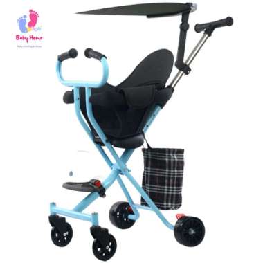 Kereta Dorong Bayi Two-Way Stroller Baby Lipat T-008-PRO Blue