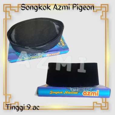 Songkok Nasional Songkok Azmi Tinggi 9 AC Beludru Pigeon Berkualitas!! 8