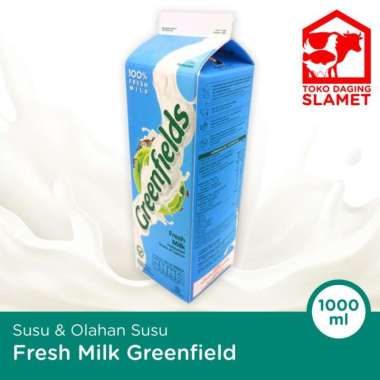 Susu Fresh Milk Greenfields Plain 1 Liter