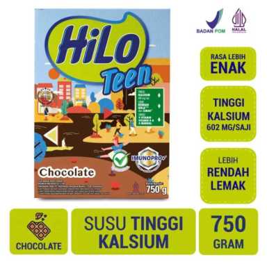 Hilo Teen Chocolate 750gr | Susu Tinggi Kalsium