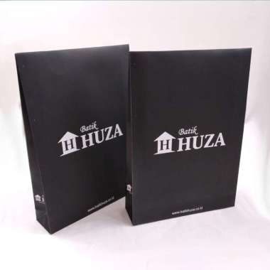 Batik Huza Paper Bag Gift Kado Paper Packing HITAM