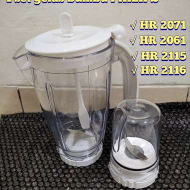 Gelas Jus + Gelas Bumbu Blender Philips, Hr2115,Hr2116, Hr2061, Hr2071